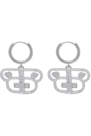 BAPY Crystal-embellished drop earrings