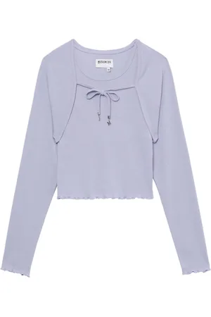 Musium Div. Bolero-layered knitted top