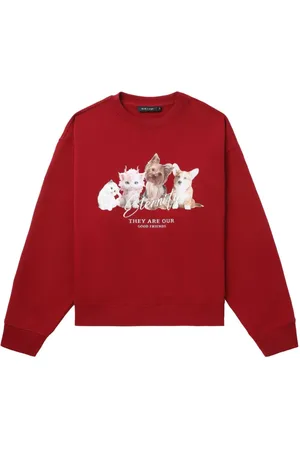 tout a coup Graphic-print cotton sweatshirt