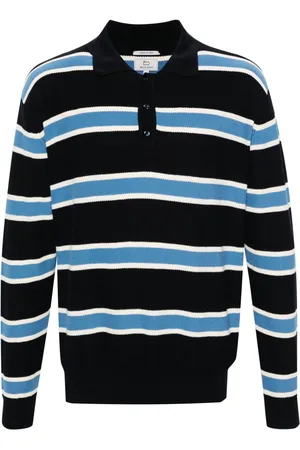 Woolrich Melton striped knitted polo shirt