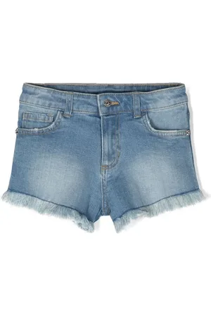 John Richmond Frayed denim shorts