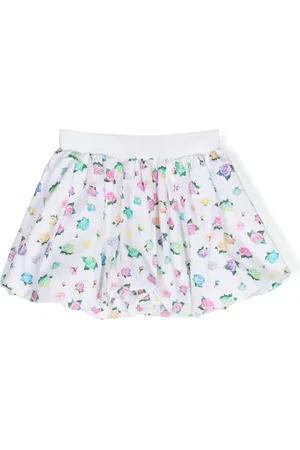 Chiara Ferragni Eyelike-motif floral-print skirt