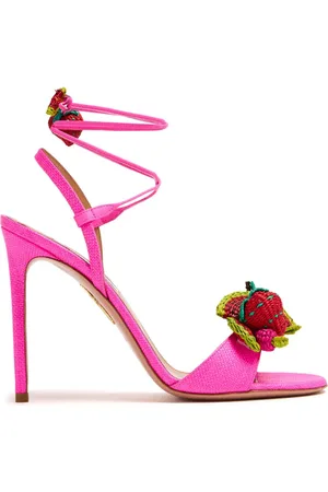 Aquazzura Strawberry Punch 105mm leather sandals