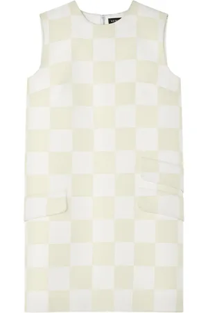 VERSACE Checkerboard-print minidress