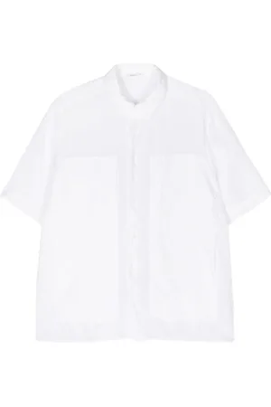 TRANSIT Decorative-stitching shortsleeve shirt
