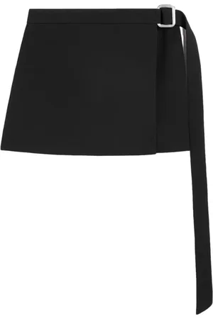 Ami Wrap virgin wool miniskirt
