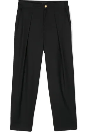 Balmain Pleat-detailing wool chino trousers