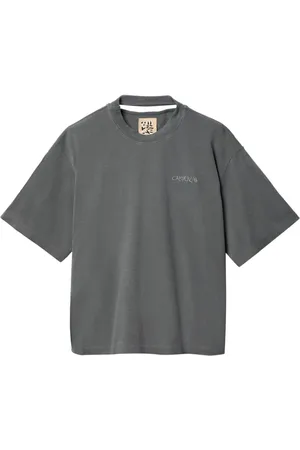 Camper Logo-embroidered cotton T-shirt