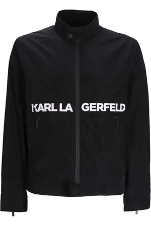 Karl Lagerfeld Logo-print zip-up jacket