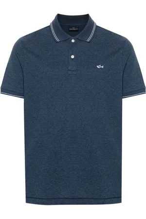 Paul & Shark Logo-patch cotton polo shirt