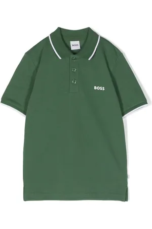 HUGO BOSS Logo-print cotton polo shirt