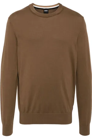 HUGO BOSS Crew-neck cotton jumper