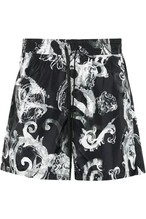 VERSACE Watercolour Couture-print track shorts