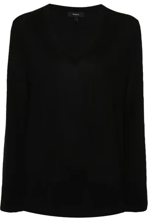 THEORY V-neck fine-knit jumper