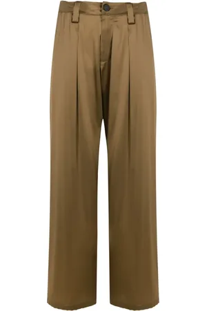 Uma Raquel Davidowicz Straight-leg silk trousers