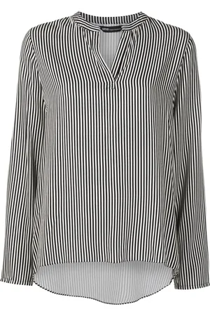 Uma Raquel Davidowicz Vertical-stripe split-neck blouse