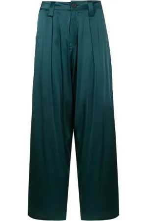 Uma Raquel Davidowicz Straight-leg silk trousers