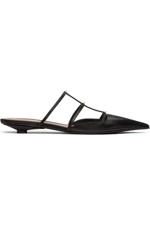 VALENTINO GARAVANI Caged leather mules