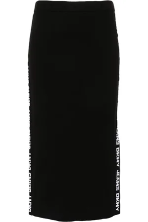 DKNY Jacquard-logo skirt