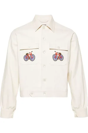 BODE Bicycle beaded-details shirt jacket