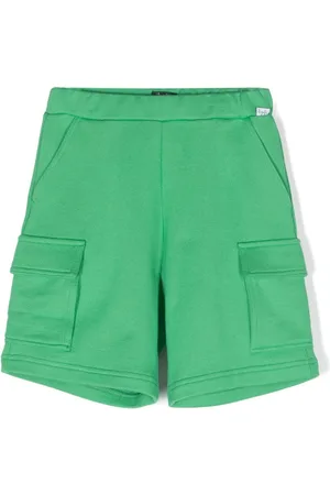 Il gufo Elasticated-waist cotton shorts