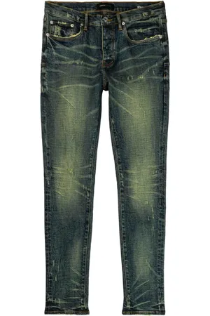P001 Leathered skinny jeans