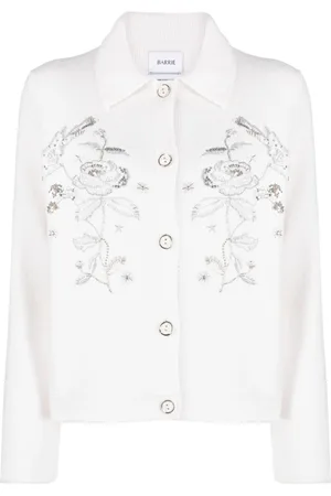 Barrie Floral-embroidered beaded jacket