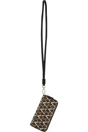 Ports V Geometric-print cardholder