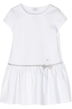 Chiara Ferragni Bow-detail logo-plaque flared dress