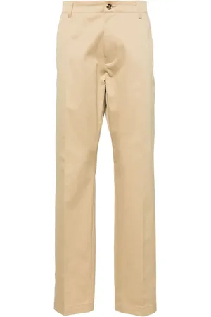 VERSACE Mid-rise straight-leg chinos