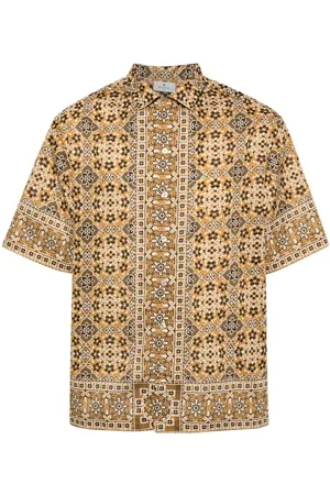 Etro Mosaic-print cotton shirt