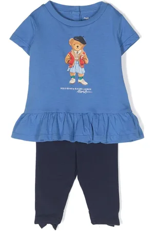 Ralph Lauren Polo Bear-print trouser set