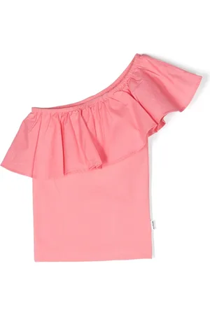 Molo Rebecca ruffle-trim one shoulder top