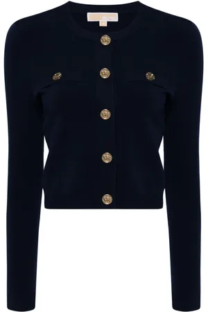 Michael Kors Logo-button fine-knit cardigan