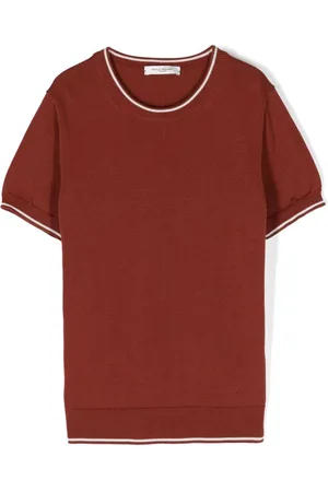 Paolo Pecora Stripe-edge cotton T-shirt