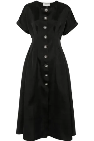 NISSA Satin midi dress