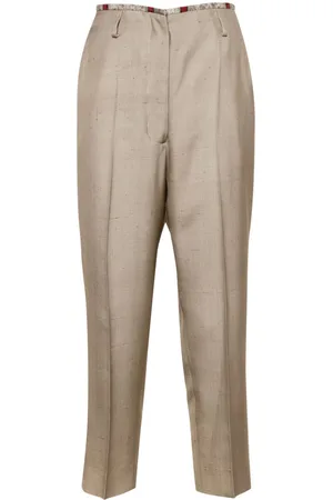 Ibrigu Cropped silk trousers