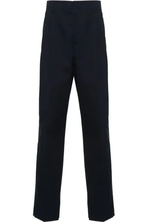 LARDINI Tapered cotton chino trousers