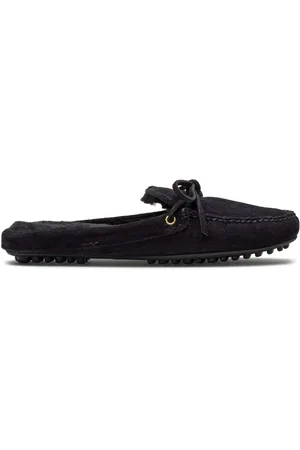 CAR SHOE Lace-up suede slippers