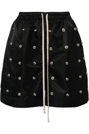 Rick Owens Eyelet-detail wide-leg shorts