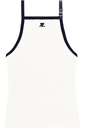 Courrèges BUCKLE CONTRAST TANK TOP