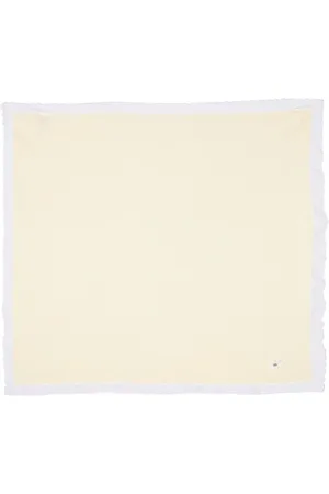 PAZ RODRIGUEZ Embroidered-trim organic cotton blanket