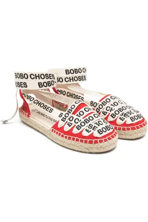 Bobo Choses Lace-up cotton espadrilles