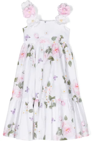 MONNALISA Floral-print cotton dress