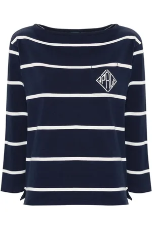 Ralph Lauren Logo-embroidered striped T-shirt