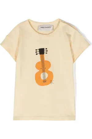 Bobo Choses Guitar-print cotton T-shirt