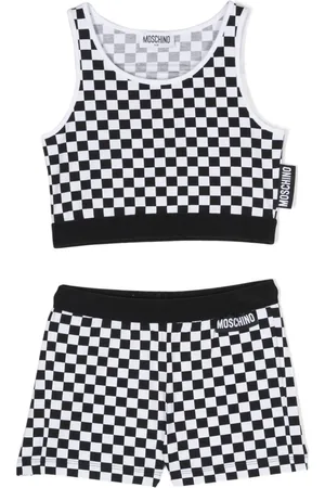 Moschino Check-pattern tracksuit set