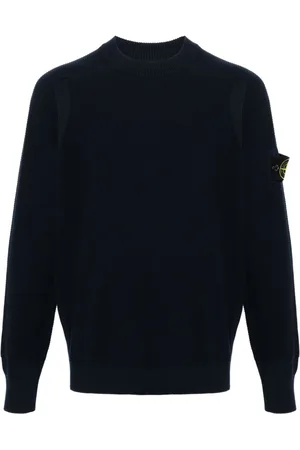 Stone Island Compass-badge cotton jumper