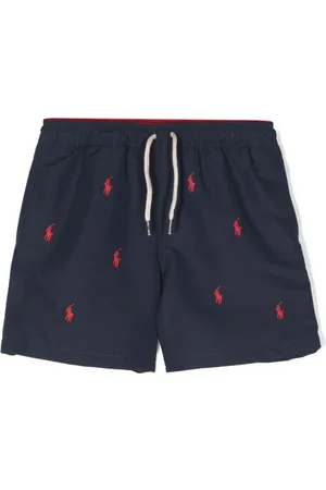Ralph Lauren Polo Pony-embroidered recycled-polyester swim shorts