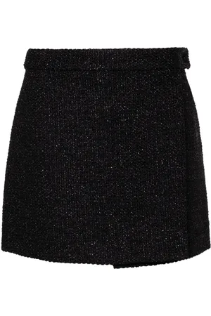 Tom Ford Wrap tweed miniskirt